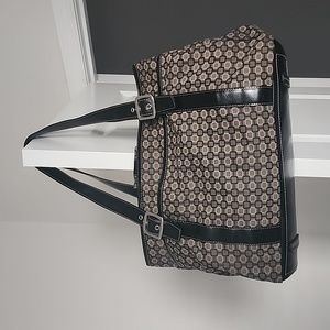 Nine West black/brown tote